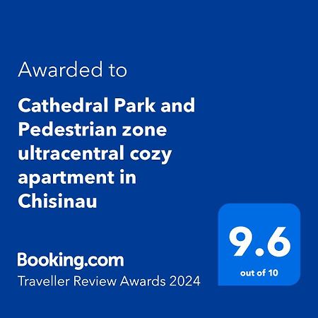Cathedral Park And Pedestrian Zone Ultracentral Cozy Apartment In Кишинев Екстериор снимка